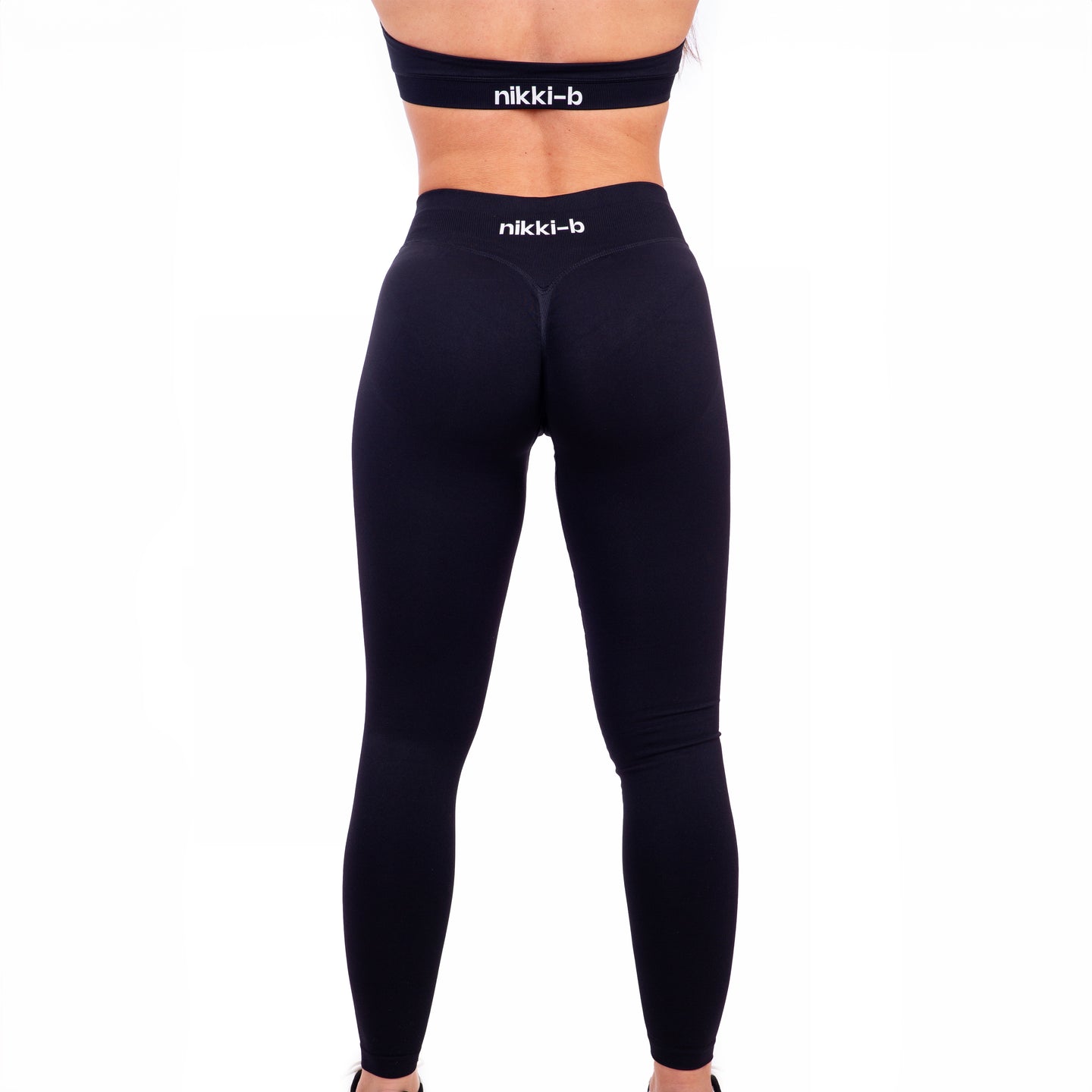 Iris V-Shape Scrunch Leggings (Nero)