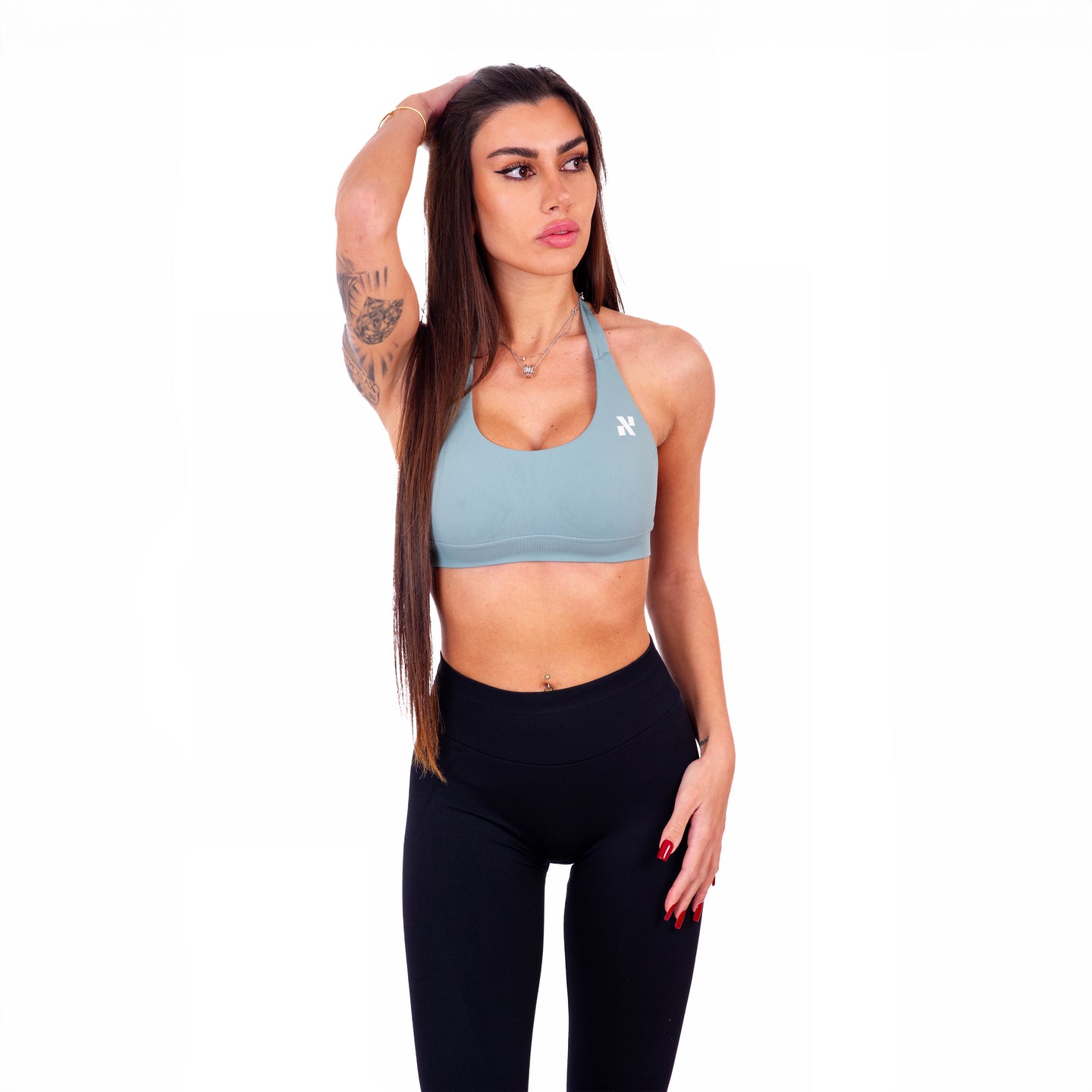 🎁 Essential Sport Bra (Verde Acqua) (100% off)