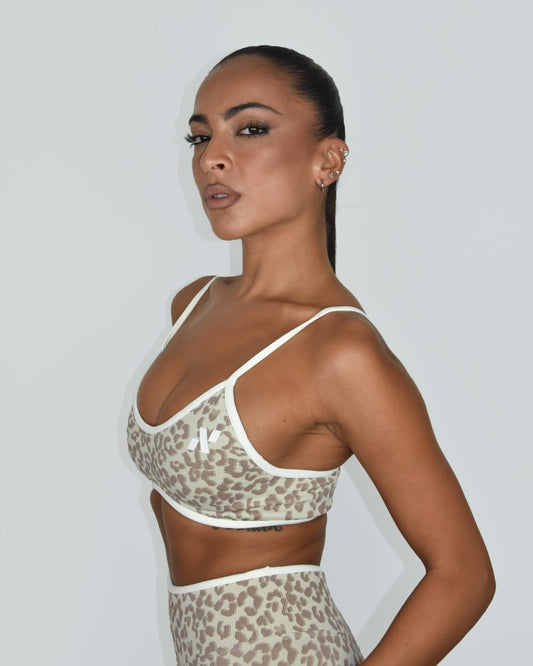 Aura Linea Crop Top - Leopardato - Nikki B fit