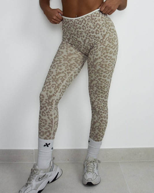 Aura Linea Leggings - Leopardato - Nikki B fit