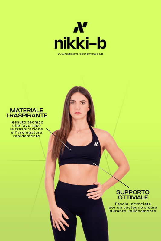 Essential Sport Bra - Nero - Nikki B fit