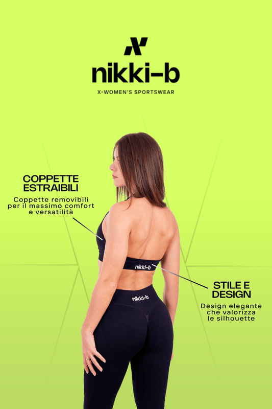 Essential Sport Bra - Nero - Nikki B fit