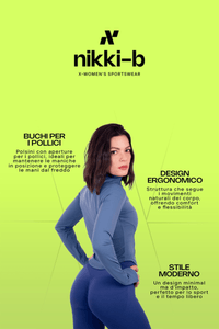 Felpa Sportiva Active Fit - Blu - Nikki B fit