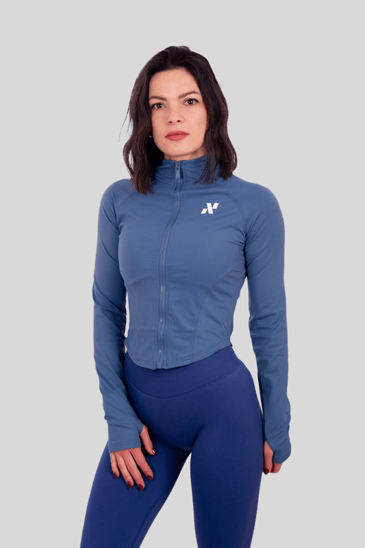 Felpa Sportiva Active Fit - Blu - Nikki B fit