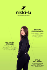 Felpa Sportiva Active Fit - Nero - Nikki B fit