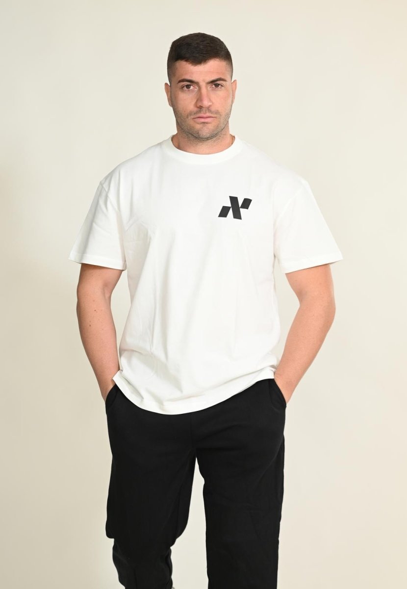 Graphic T-Shirt Bianca uomo - Nikki B fit