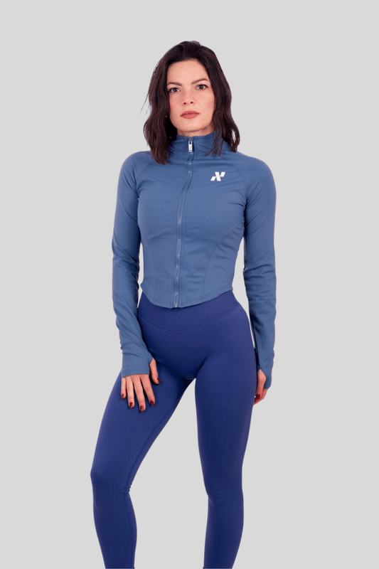 Iris V - Shape Scrunch Leggings - Blu - Nikki B fit