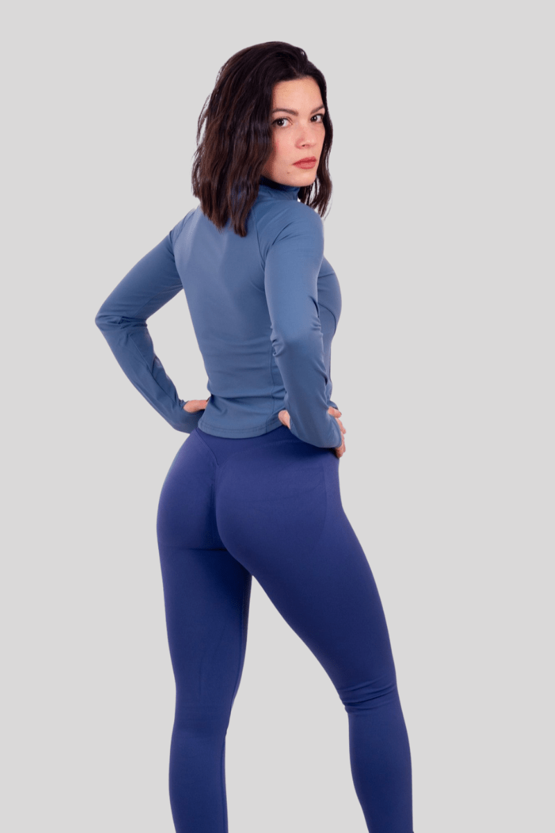 Iris V - Shape Scrunch Leggings - Blu - Nikki B fit