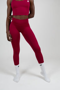 Iris V - Shape Scrunch Leggings - Bordeaux - Nikki B fit