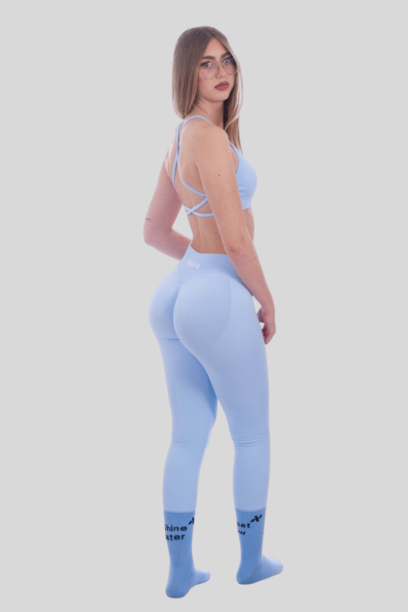 Iris V - Shape Scrunch Leggings - Celeste - Nikki B fit
