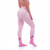 Iris V - Shape Scrunch Leggings - Rosa - Nikki B fit