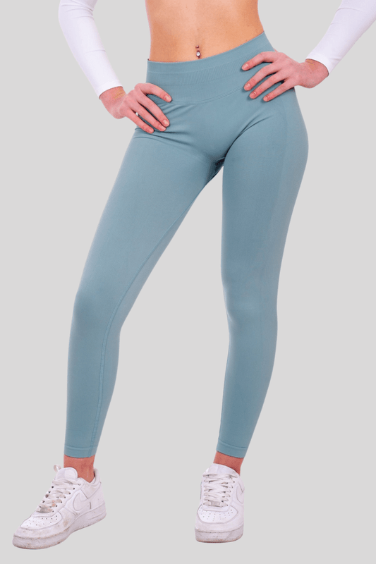 Iris V - Shape Scrunch Leggings - Verde Acqua - Nikki B fit