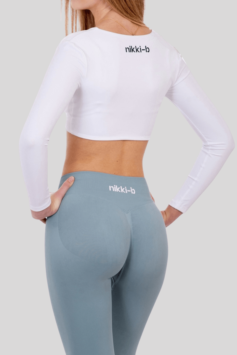 Iris V - Shape Scrunch Leggings - Verde Acqua - Nikki B fit