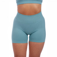 Iris V - Shape Scrunch Shorts - Verde Acqua - Nikki B fit